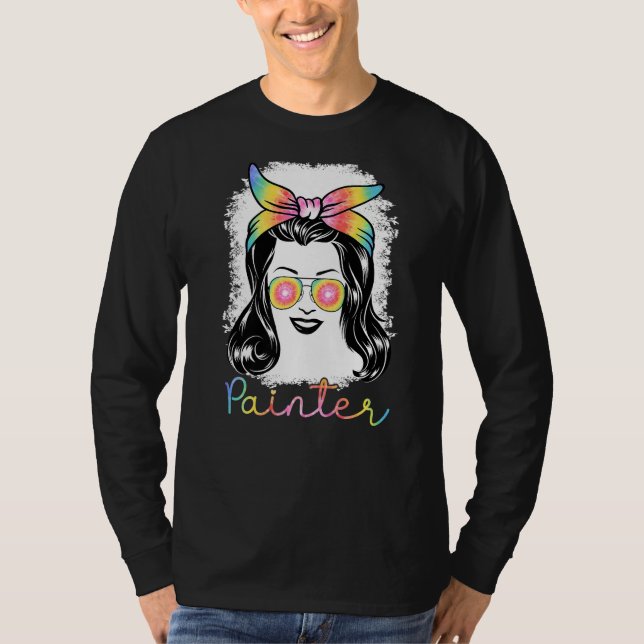 Painter Apparel Paint Roller Painter for Women   T-Shirt (Front)