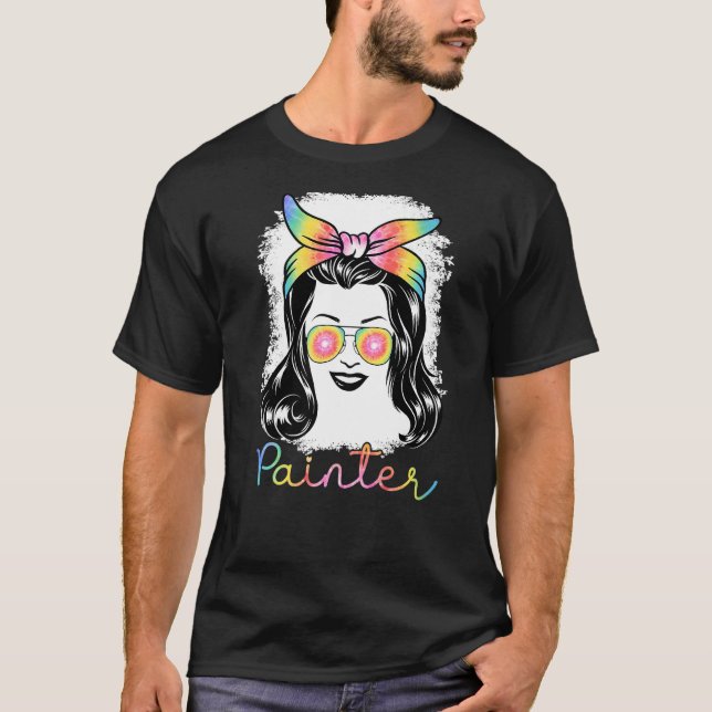 Painter Apparel Paint Roller Painter for Women   T-Shirt (Front)