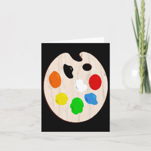 Painter Artist Paint Palette Halloween Costume  Card