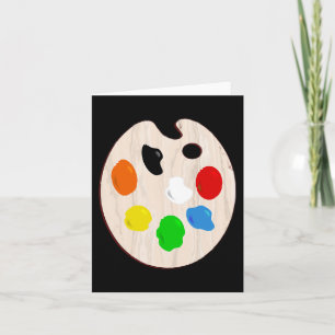 Painter Artist Paint Palette Halloween Costume Card