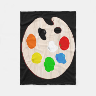 Painter Artist Paint Palette Halloween Costume Fleece Blanket