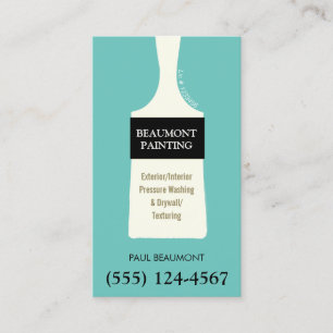 Painter Brush Business Card