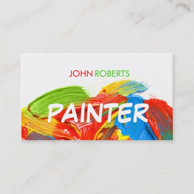 Painter business card (Front)