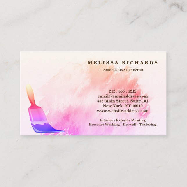 Painter Business Card (Front)