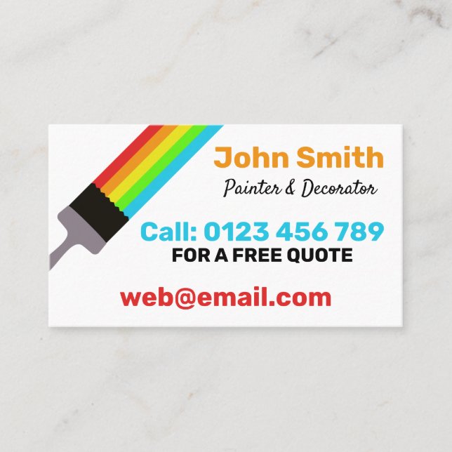 Painter Business Card (Front)