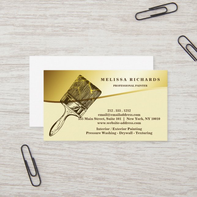 Painter Business Card (Front/Back In Situ)