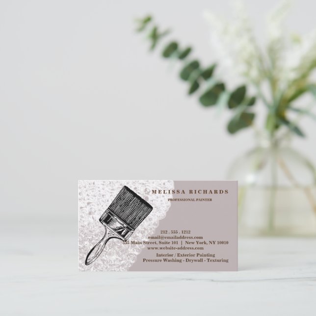 Painter Business Card (Standing Front)