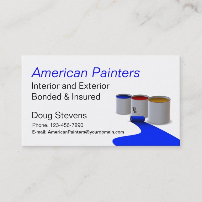 Painter Business Card (Front)