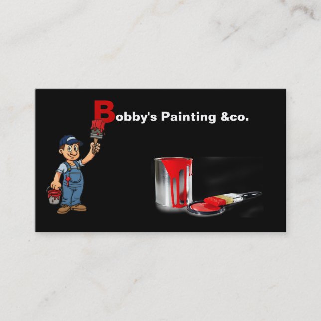 Painter business card (Front)