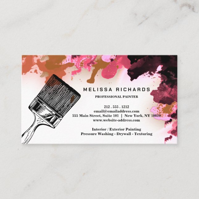 Painter Business Card (Front)