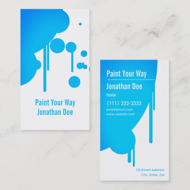Painter Business Card (Front/Back)