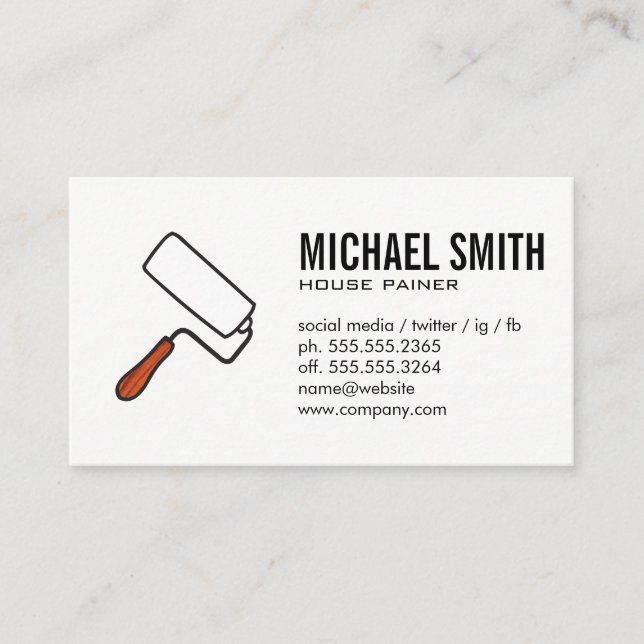 Painter Business Card (Front)