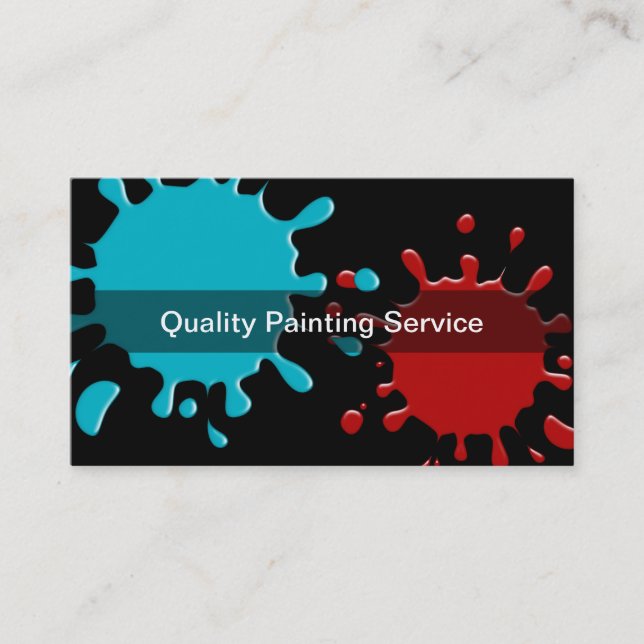 Painter Business Cards (Front)