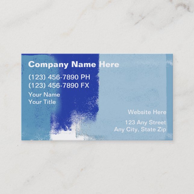 Painter Business Cards (Front)