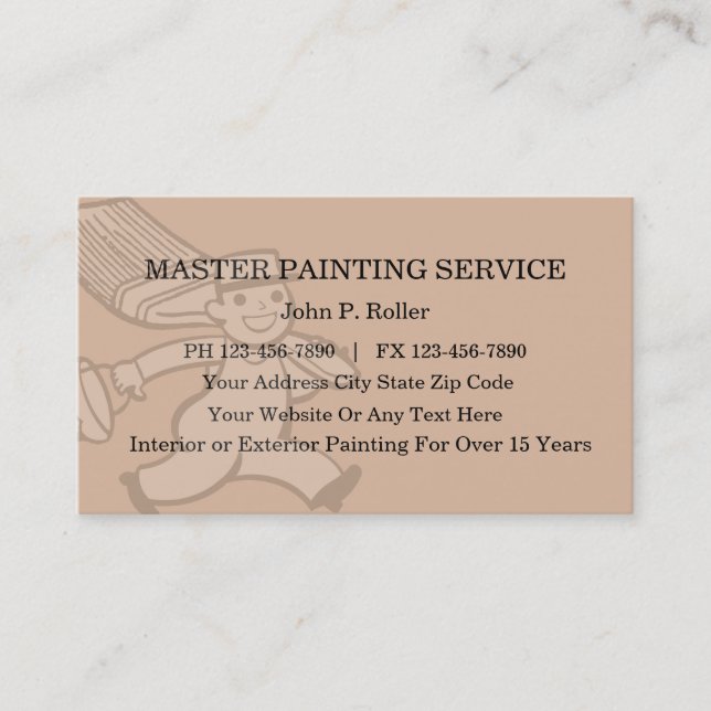 Painter Business Cards (Front)
