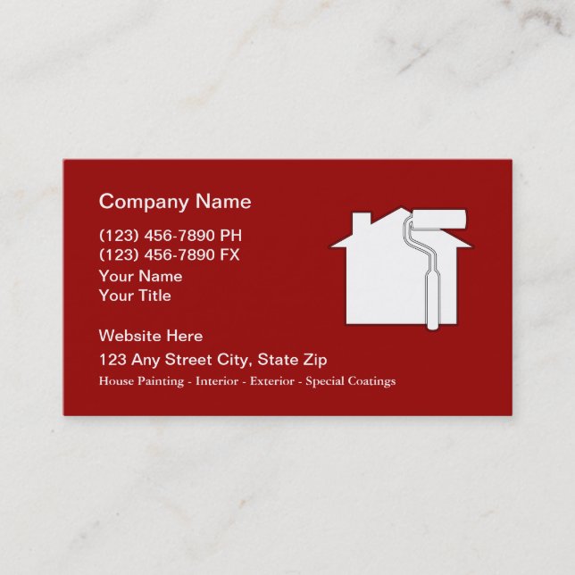 Painter Business Cards (Front)