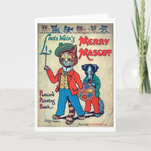 Painter Cat, Louis Wain Card
