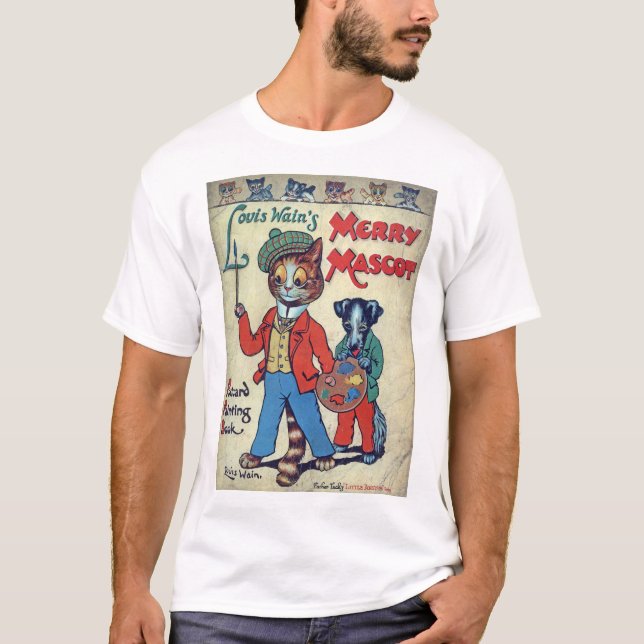 Painter Cat, Louis Wain T-Shirt (Front)