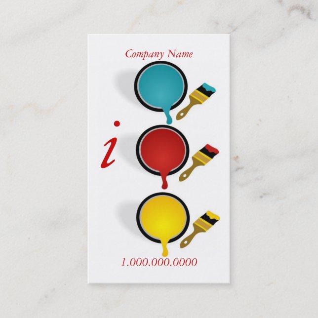 Painter Company Business Card (Front)