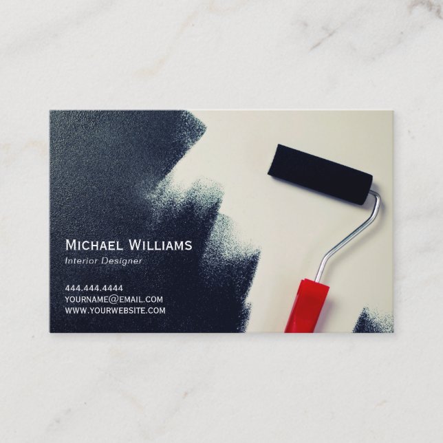 Painter & Decorator | Handyman Construction Business Card (Front)