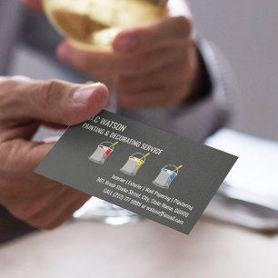 Painter & Decorator   Interior and Exterior Business Card