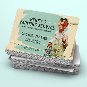 Painter & Decorator   Interior and Exterior DIY Business Card