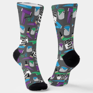 Painter Decorator Patterned Socks