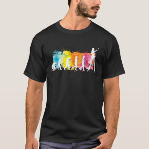Painter evolution Funny gift for painters master p T-Shirt
