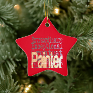 Painter Extraordinaire Ceramic Tree Decoration