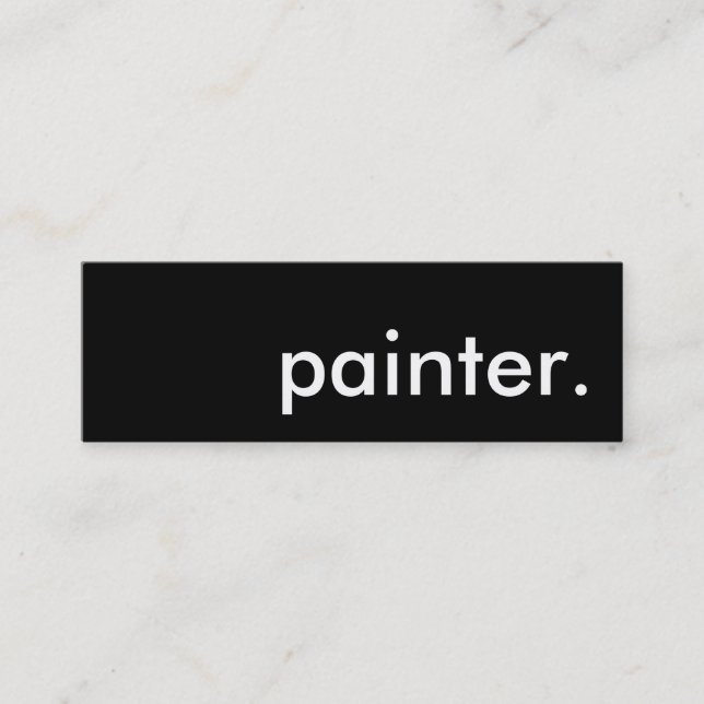 painter. mini business card (Front)