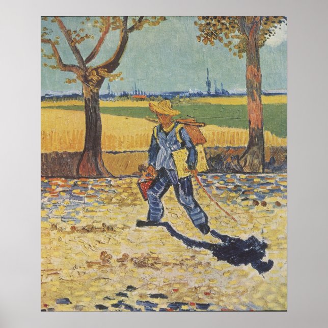 Painter on His Way to Work Poster (Front)