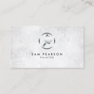 Painter Paint Brush Icon Business Card