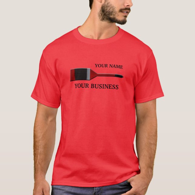Painter Paintbrush Red T-shirt (Front)