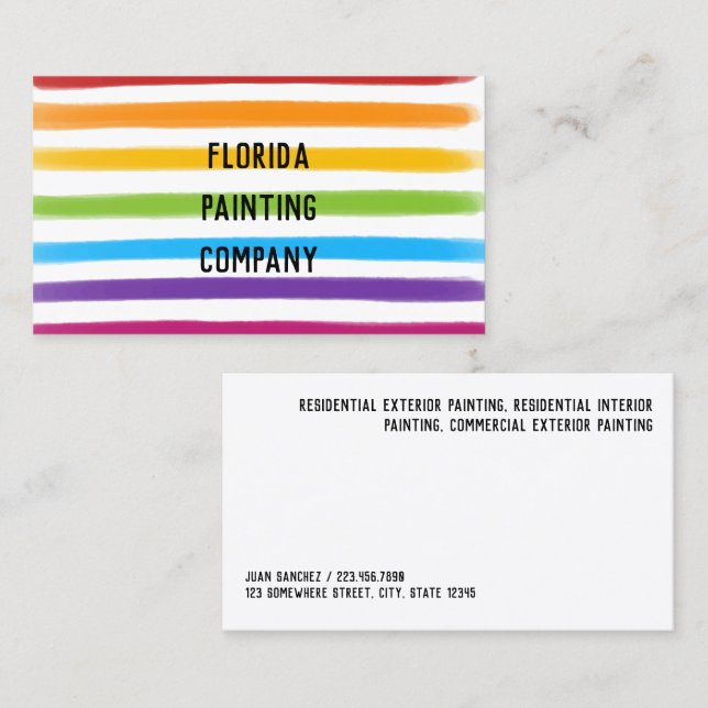 Painter Painting Business Card (Front/Back)