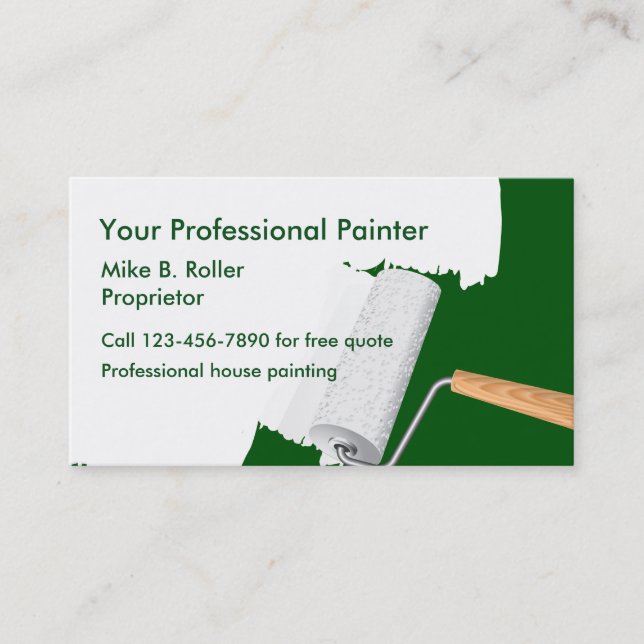 Painter Professional Services Business Card (Front)
