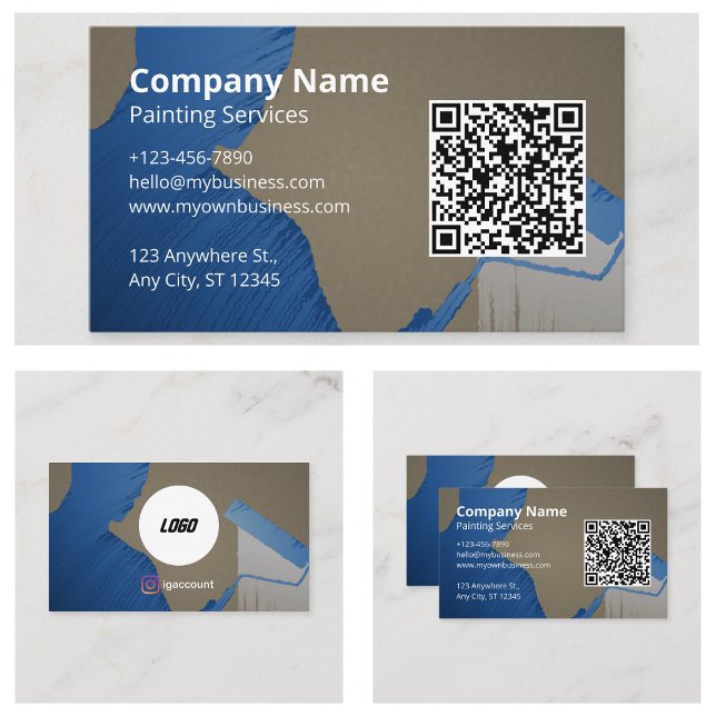 Painter QR Business Card (Painter QR Business Cards)