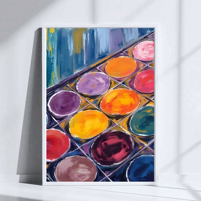 Painter’s Palette | Watercolor Artist Painting Poster (Creator Uploaded)