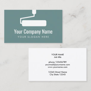 Painter services logo business card template