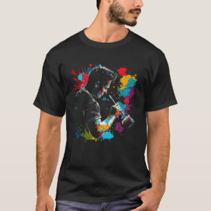 Painter Splash Painting Retro Colors Painter T-Shirt