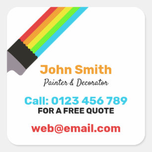 Painter Square Sticker