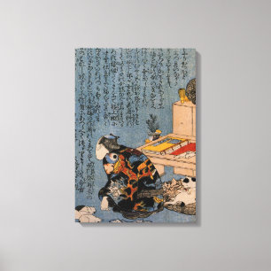 Painter who likes Cats, Utagawa Kuniyoshi Canvas Print