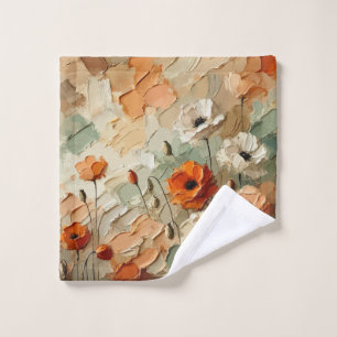Painterly Bloomscape Wash Cloth