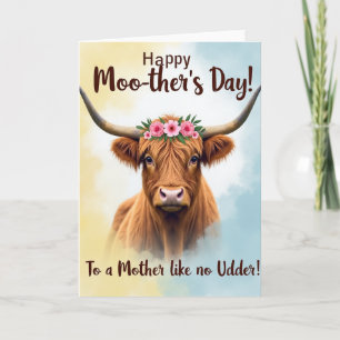 Painterly Cow Portrait Card