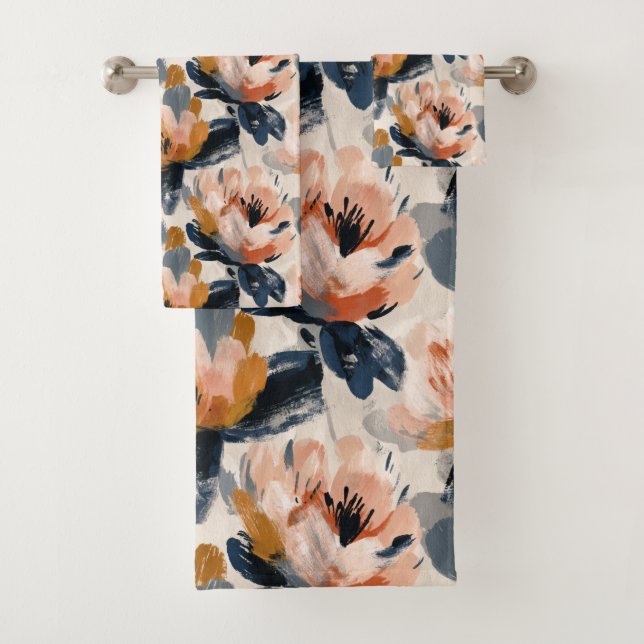 Painterly Floral Botanical Towel (Insitu)
