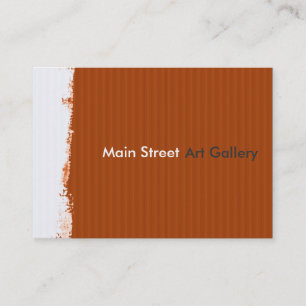Painterly Main Street Gallery Abstract Pattern Business Card