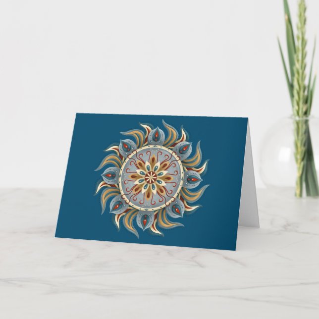Painterly Mandala Card (Front)