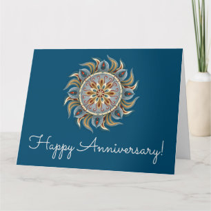 Painterly Mandala Card