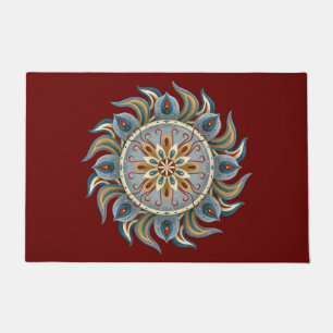 Painterly Mandala Doormat