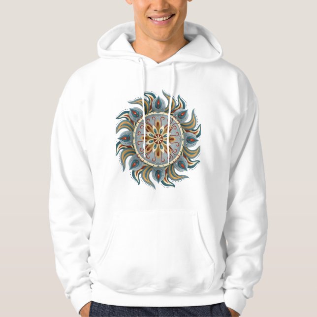 Painterly Mandala Hoodie (Front)