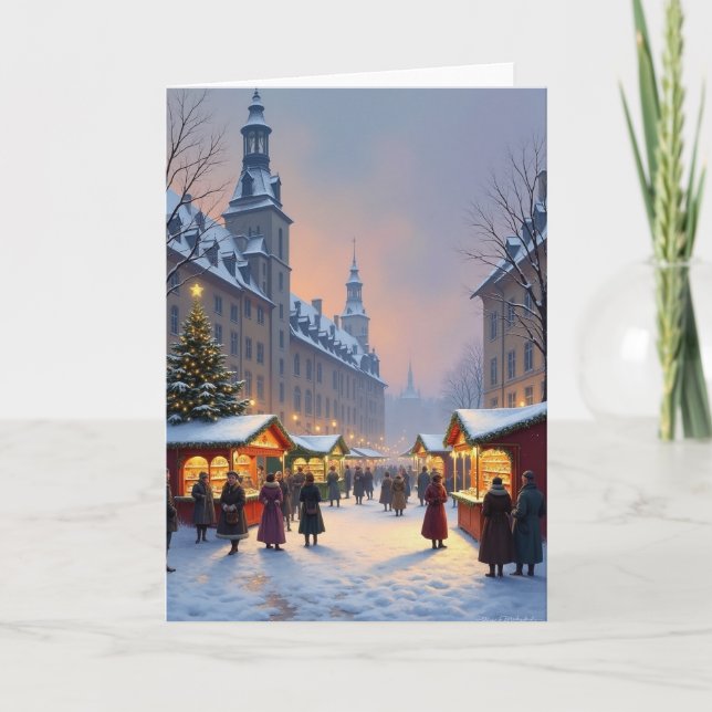 Painterly Market Christmas Card (Front)